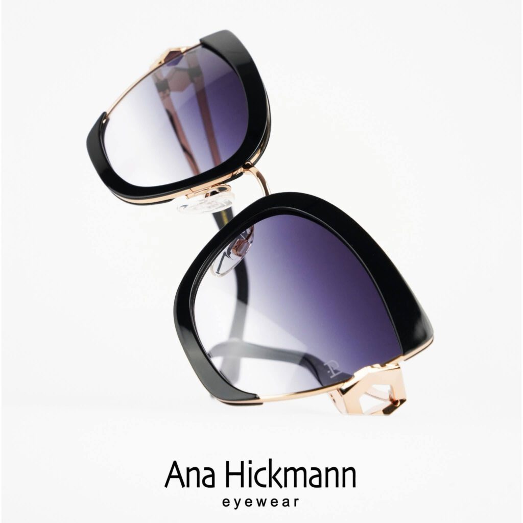 Ana Hickmann — Hexagonale dorée, verres dégradés