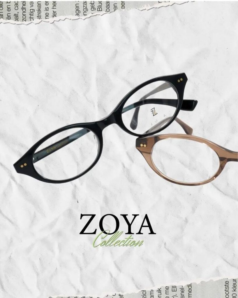 ZOYA — Ovale fine, noir ou écaille
