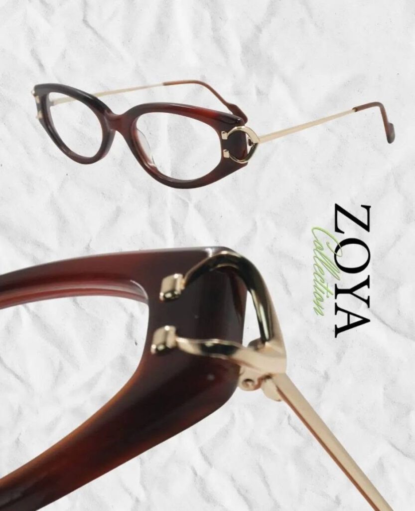 ZOYA — Papillon bordeaux, détail doré